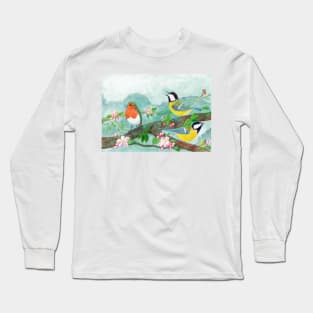 Bird dawn chorus Long Sleeve T-Shirt